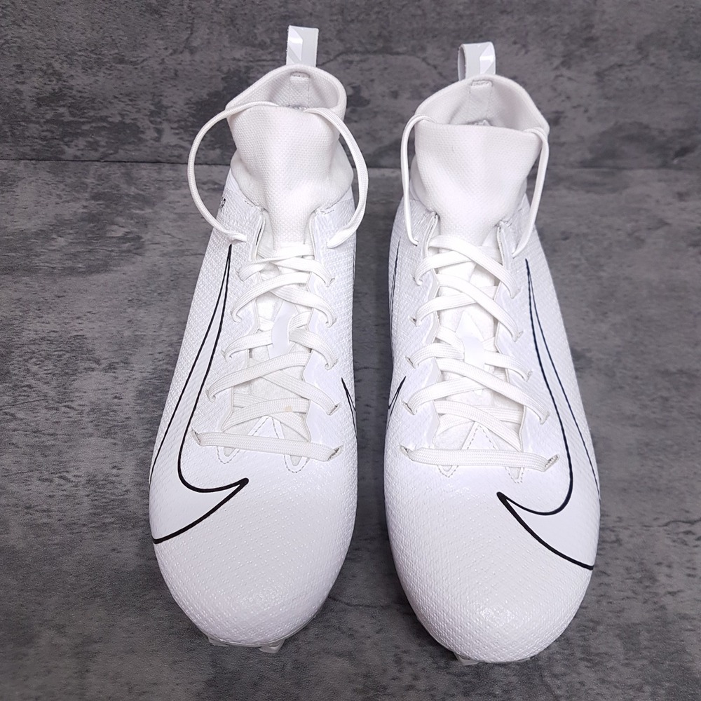 NIKE Vapor Untouchable Pro 3‎ Football Cleats Mens Size 9 White Black Nby - Picture 3 of 5